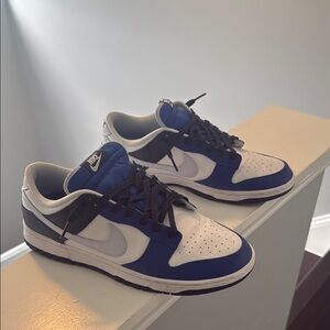Nike Men's Blue and White Nike Dunks
